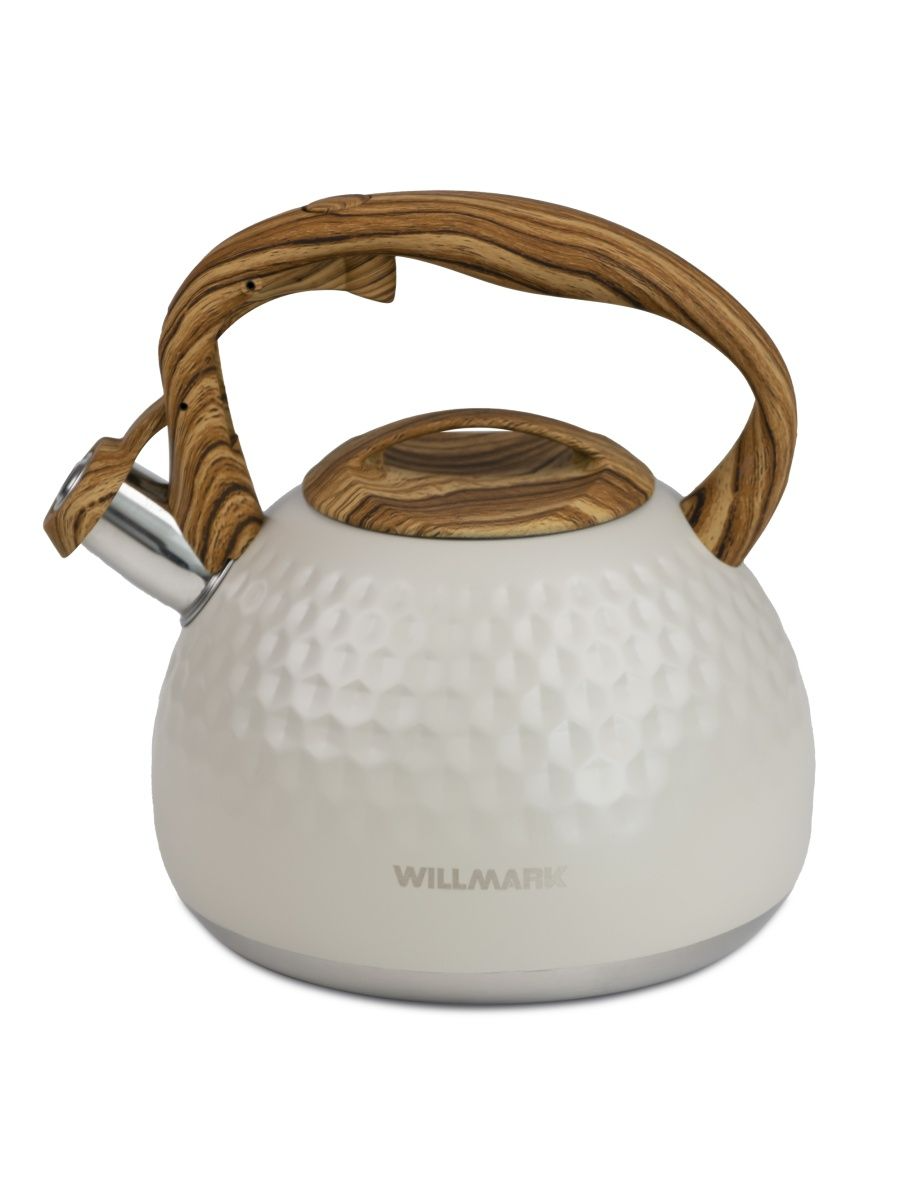 WILLMARK WTK 4122SS (кремово белый) Чайник со свистком - уменьшенная 7