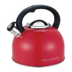 WILLMARK WTK 4810SS (красный матовый) Чайник со свистком