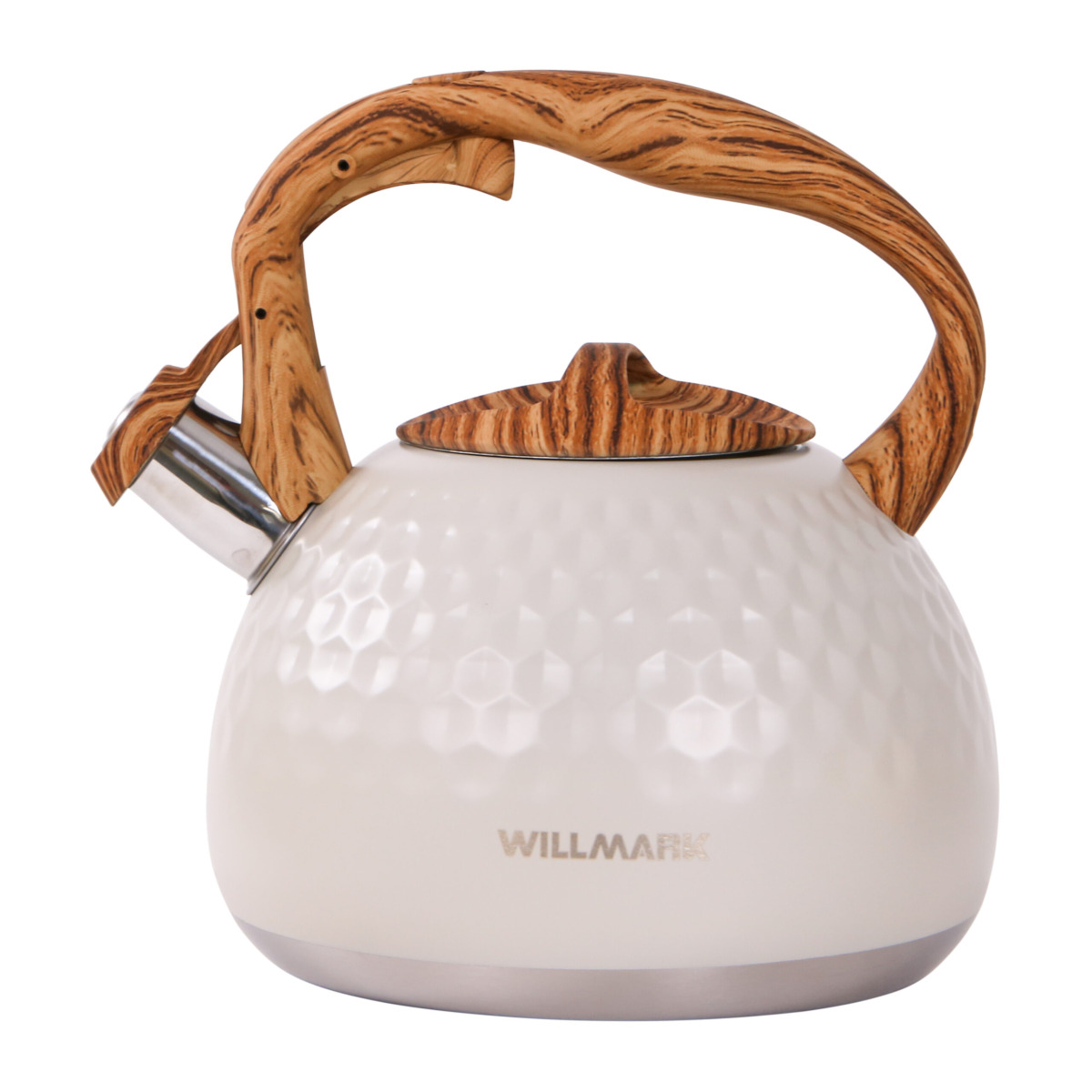 WILLMARK WTK 4122SS (кремово белый) Чайник со свистком - уменьшенная 7