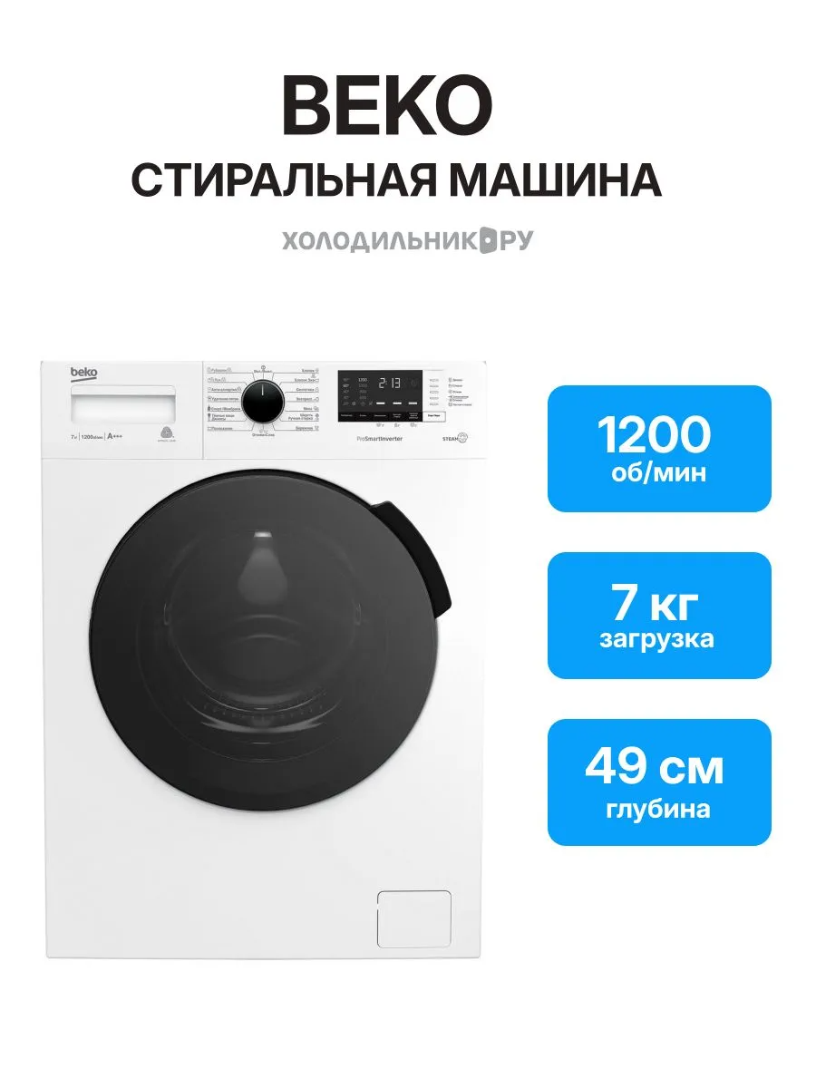 Beko WSPE 7612W Стиральная машина - уменьшенная 10