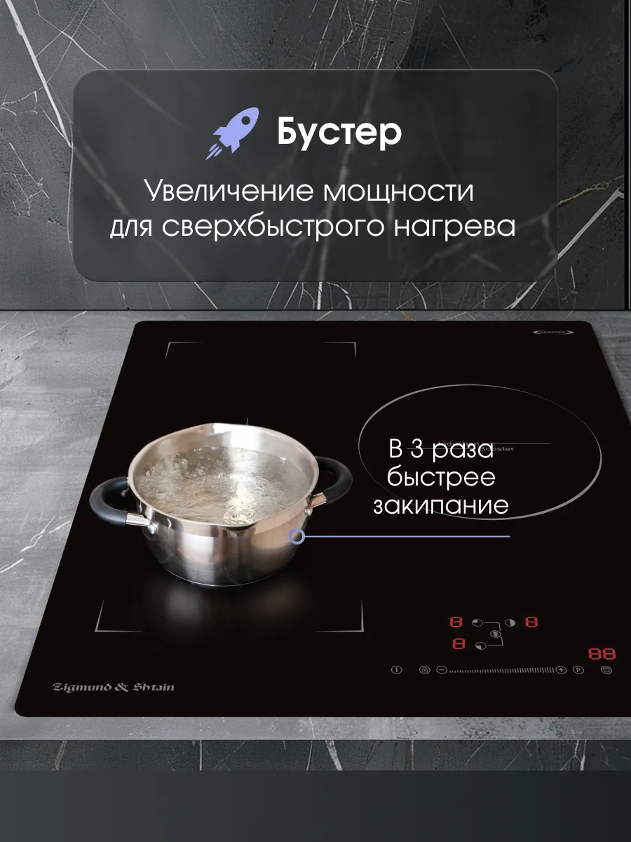 ZIGMUND&SHTAIN CI 49 4 B  Встраиваемая индукционная поверхность - уменьшенная 13