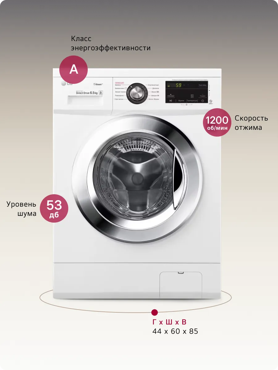 LG F2J3WS2W  Стиральная машина - уменьшенная 8