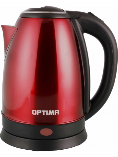 OPTIMA EK 1808SS (красный) Чайник - уменьшенная 6