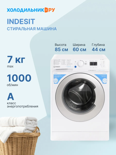 INDESIT BWSA 7109 WSV Стиральная машина - уменьшенная 6