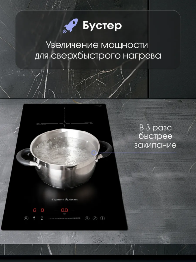 ZIGMUND&SHTAIN CI 60 3 B Встраиваемая индукционная поверхность - уменьшенная 9