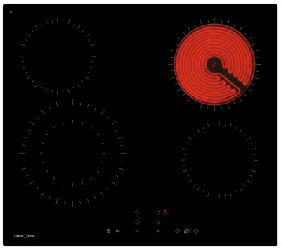 Krona ZAUBER 60 BL 1DZTK Встраиваемая  электрическая поверхность - уменьшенная 4